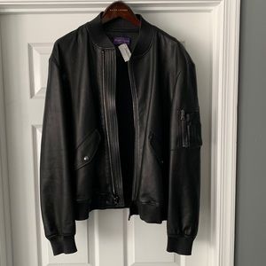 ralph lauren purple label leather jacket XL